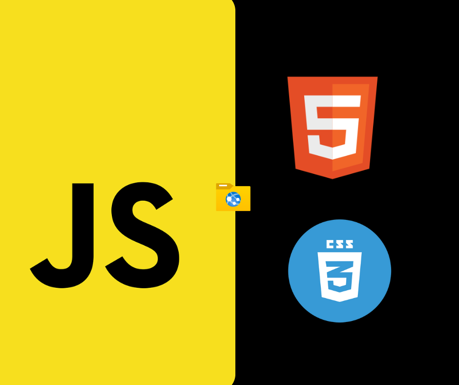 HTML CSS and JavaScript logo